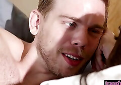 Rough morning anal sex with perfect ass shemale girlfriend Ember Fiera