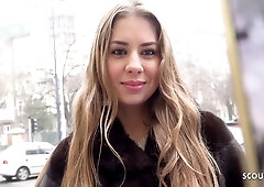 1st Anal For Curvy Natural Teen 18+ Julia At Pick Up Casting