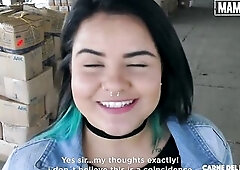 CARNE DEL MERCADO - Plump Latin babe Xiomara Soto Picked Up To Get Pounded