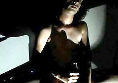 Transgirl, Cum-Covering Myself Watching Porn; Buttplug in My Arsehole