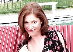 Awesome redhead chick Ginger Blaze knows how to touch herself