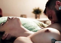 When breasty tranny Casey Kisses reveils who this babe was to her former roommate hes shocked but curious.The tranny takes her t-girl wang out and her