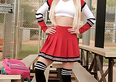 Two sexy cheerleader get it on in a lesbian scene - Ava Sinclaire, Leanna Lovings