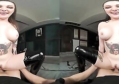 Curvy Domino Sweetheart In Latex Bella Blu Desires To Celebrate Anniversary In S&M Style