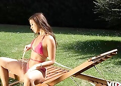 Charming Brunette hair Ruby Reign Groans From Hardcore Banging