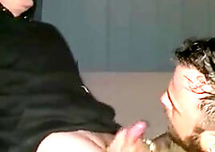 Molten bathtub fellate job and jizm shots