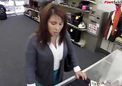 Desperate Housewife Pawning Her Pussy As She Needs Some Fast Cash