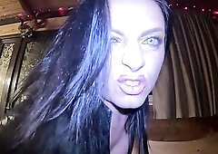 Taskmaster Vampire JOI in Ebony Leather. Gooning, Spit Play and Obedience