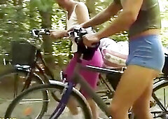 extraordinary unattractive shaggy saggy tit 71 years old grandma gets coarse large shlong screwed by her stepson at her 1st bike trip