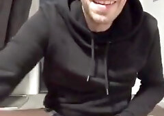 Cumshot In Boxer Shorts. Dick Kept Flopping Out