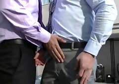 The Gay Office - Rocco Reed in a dress helps with rough sex
