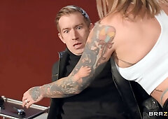 Ava Austen gets her eager cunt drilled after sucking big dick