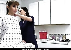 Breasty Hottie Needs Surgery Cash So Doctor And Helper Tag Team Her Soaked Twat Worthy