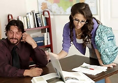 An awesome classroom fuck with a gorgeous girlfriend April O'neil