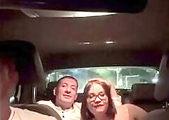 The cuckold asked the Uber driver to bang his lustful wife's butt.