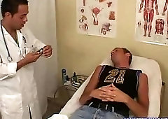 Nude Patient Jerking Off In A Medical Room