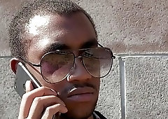 Black man ass fucks shemale until exhaustion