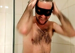 Hairy mature piss, pee public showers, hairy legs solo