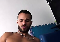 gorgeous str8 latin stud's first time taking dick