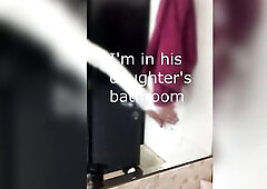 dressing up as a woman in the bath of the dude's