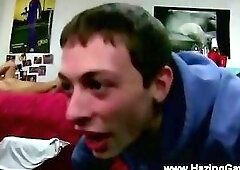 College teens have a dorm room gangbang