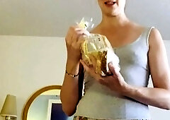 Lovely Blonde With Tight Pussy Masturbate Solo