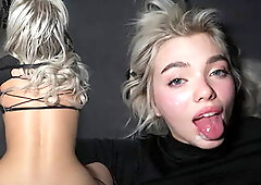 Cumslut Cutie Takes It From Behind