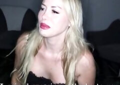 A Slutty French Blond Wife Invites Me To Pound Her Large Booty In The Darksome Cheating on Her Spouse !!!