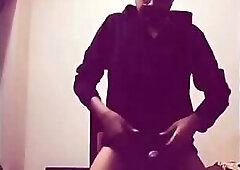 Handjob time cum control