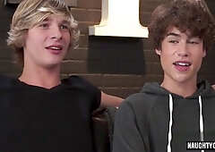 Brunette Gay And Sperm Flow