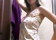 Solo Amateur Blonde Teen Homemade Pussy Masturbation