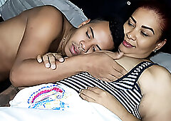 I suck my stepmother's tits