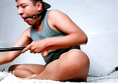 Moaning masturbation, anal toys, gay sex machine