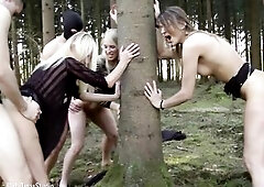 When spring comes and the snatches begin to itch, then it's time to screw outside. Hawt outdoor group sex action with your Tina who wishes to hav