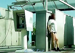 One sunny day I go to a washing room to show the little chain hanging from my booty-plug. I hope u have a fun it when I bow over for u... My lace stra