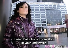 Love Creampie on street drilled in public place for money