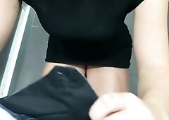 Large Butt Student Gets Banged in the Elevator at College in Public