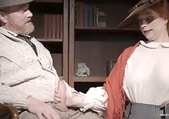 Pygmalion parody with an insatiable fisting twist featuring a wild ash-blonde