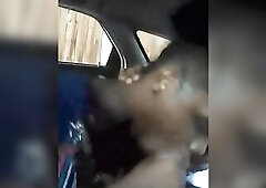 Superlatively Good Ally Swallows Load in the back Seat