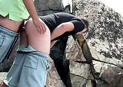 Met A Rock Climber And He Pounded My Ass Bareback With Bee Cameo