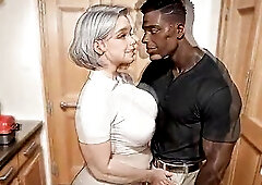 Stepmom's Recent Ebony Dad - Part 1 (trailer) [AI]