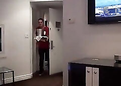 Persia Monir tempted a dude who brought her wine in a hotel room, and had sex with him