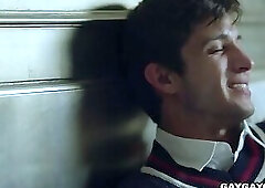 Lucky Elliot and Trevor their neigbor Andrew want to also bang with them