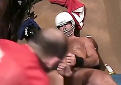 Football Coach Jacks Off