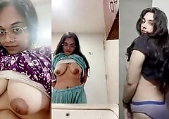 Indian Teen Showing Big Tits To Lover