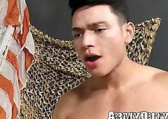 Hot cadet Sebastian pounding fellow cadet's ass after eating his ass raw