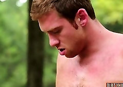 Muscle gay anal sex and cumshot