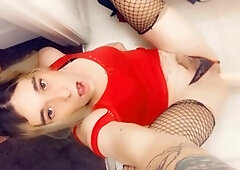 Shemale in panties, shemale ass spread