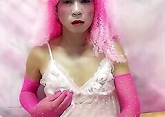 Oanh Le transgender wearing sexy clothes selfie cups tinh