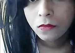 Sissy mega-slut vocally manhandled by indian on webcam